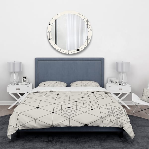 Buy Grey And Blue Agate Pattern Bed Cushion Set at 20% off
