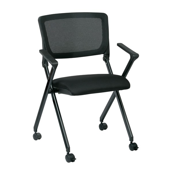 folding chair with mesh seat and back