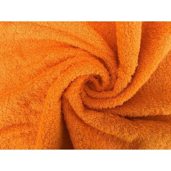 Solid Orange 100% Cotton Hand Towel