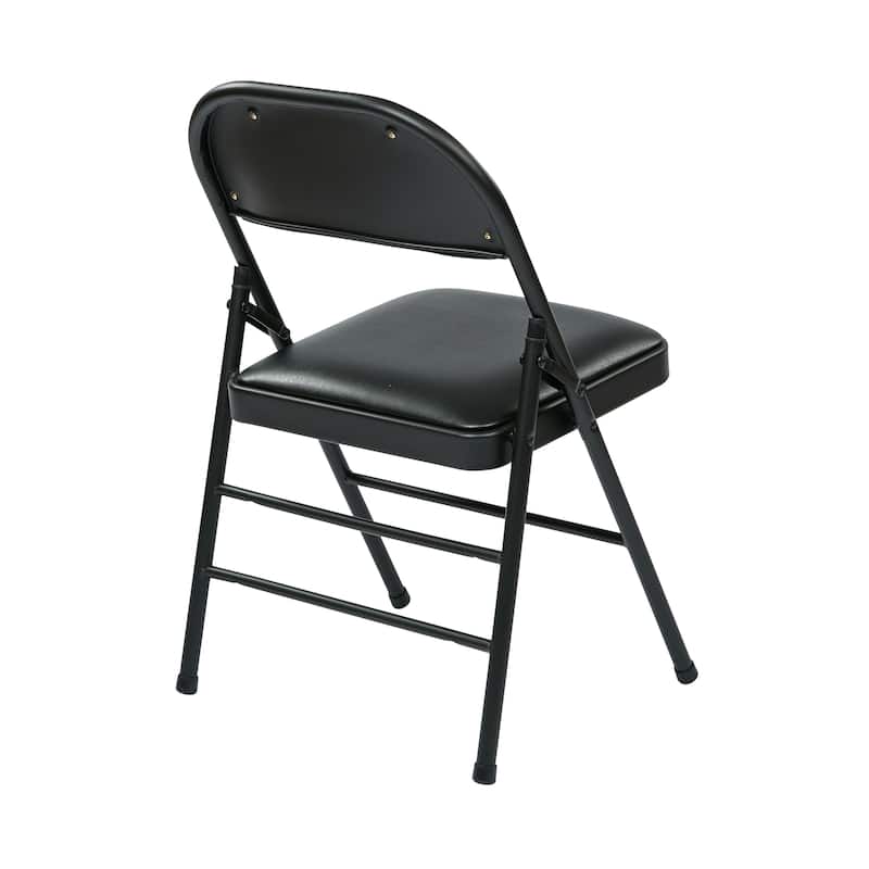 Folding Chair with Vinyl Seat and Back