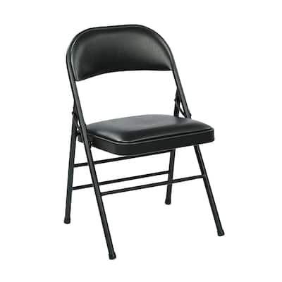 Folding Chair with Vinyl Seat and Back