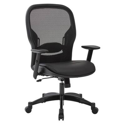 Professional Breathable Mesh Office Chair with Bonded Leather Seat