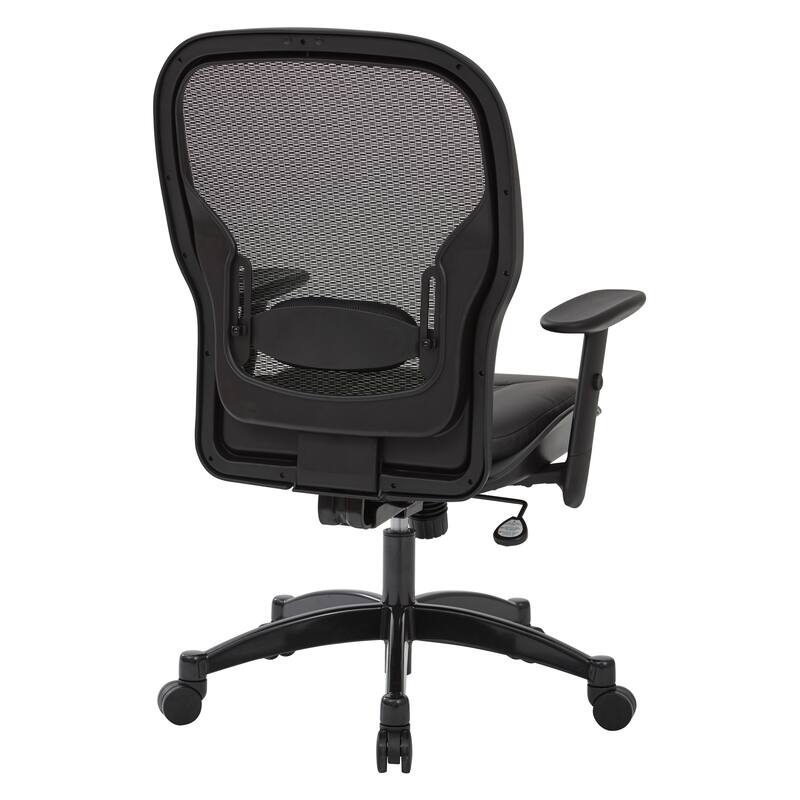Professional Breathable Mesh Office Chair with Bonded Leather Seat