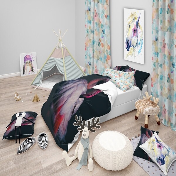 Kids flamingo clearance bedding