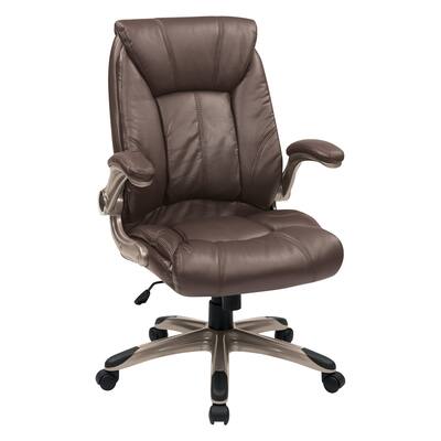 Faux Leather Mid-Back Office Chair