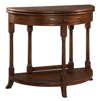 Hekman Furniture Accent Charming, Elegant, Vintage, and Old World Style, Flip Top Occasional, Accent Side Table, Mesa Pequeña