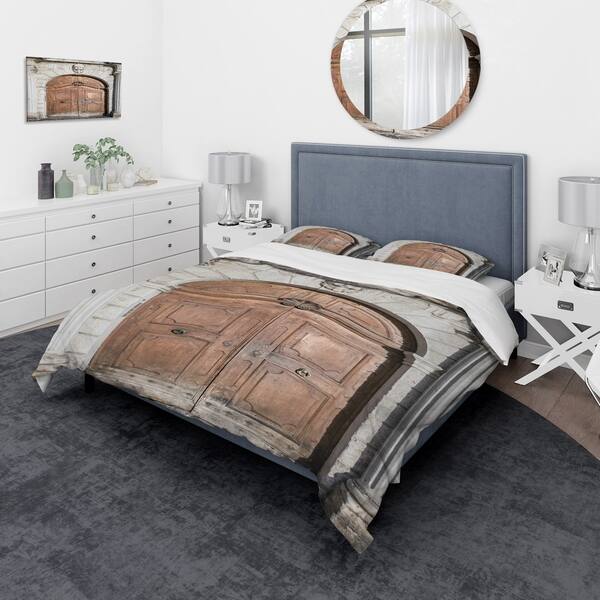 Shop Designart Arched Medieval Palace Door Vintage Bedding Set