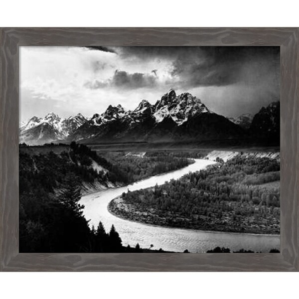 Canvas Art Framed 'The Tetons - Snake River, Grand Teton National Park ...