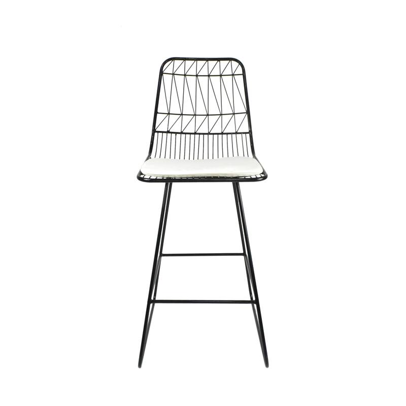 Walcott Indoor Wire Counter Stools with Cushions (Set of 2) by Christopher Knight Home
