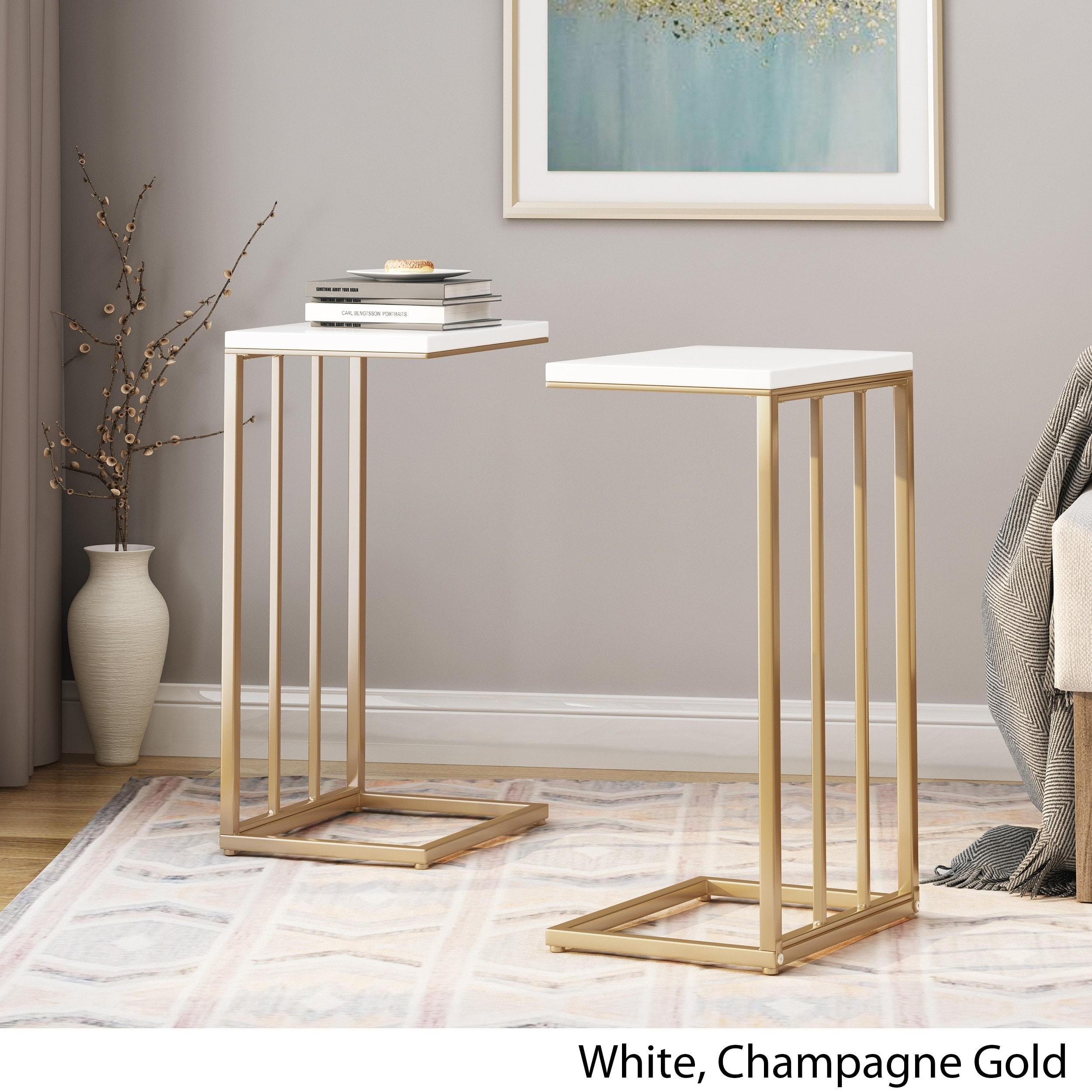 Baywinds Modern C Side Table (Set of 2) by Christopher Knight Home