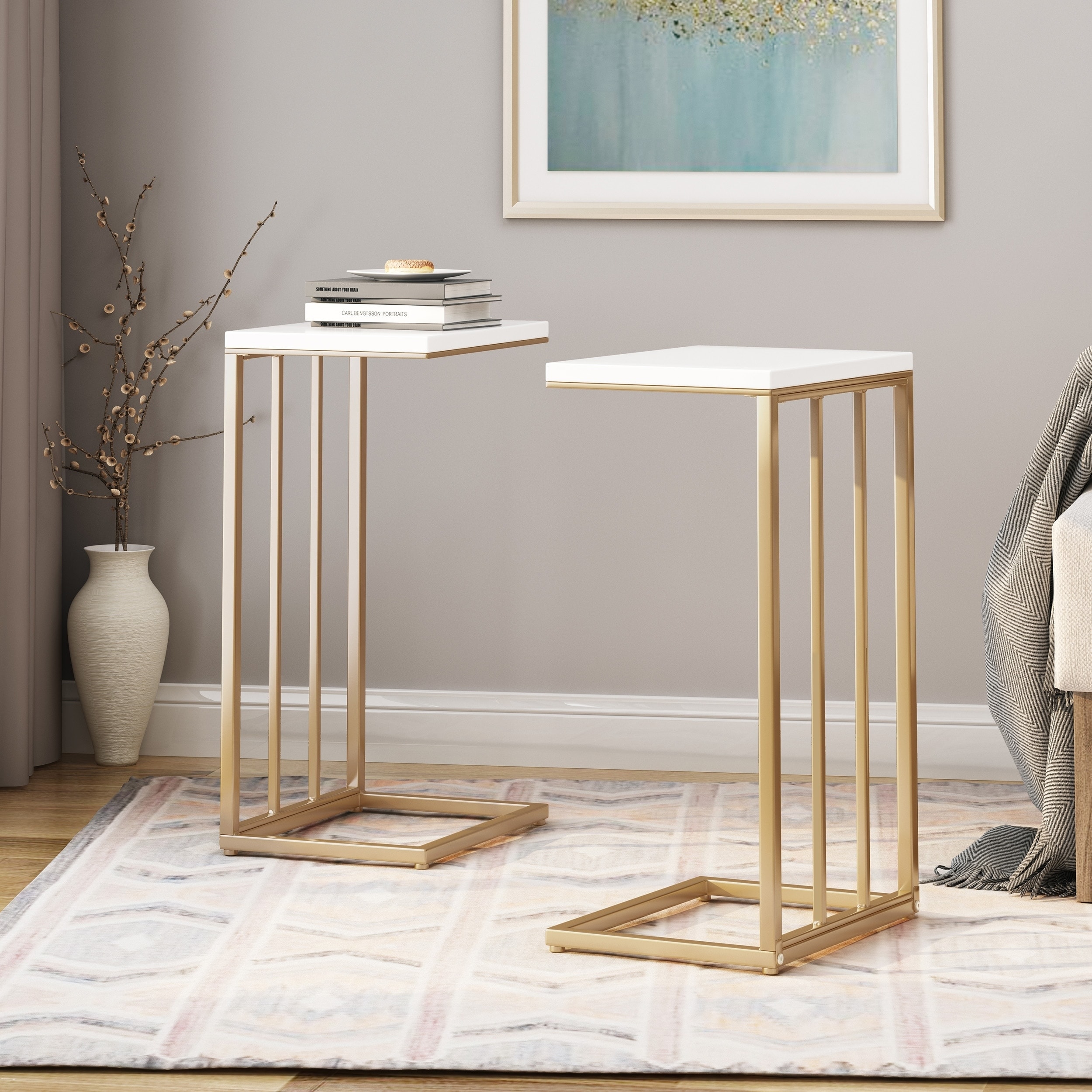 Baywinds Modern C Side Table (Set of 2) by Christopher Knight Home