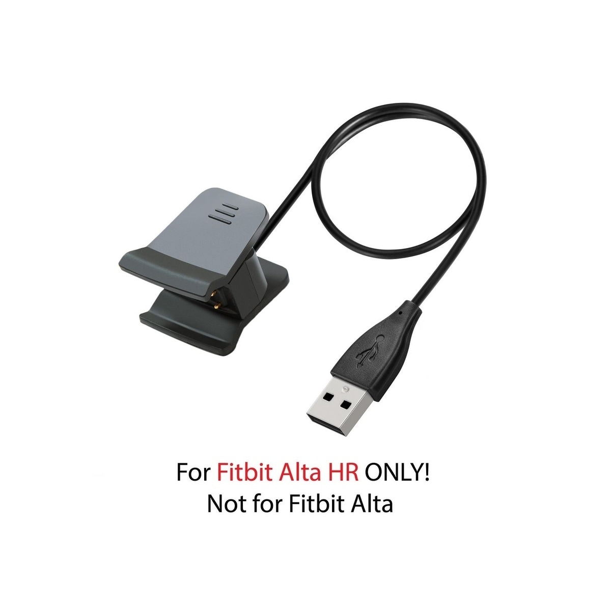 Fitbit Alta Hr Charger Insten 1 Feet Usb Replacement Charging Cable Cord For Fitbit Alta Hr 17 Black Overstock