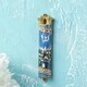 Matashi Hand Painted Blue Enamel Mezuzah with Jerusalem City Design with Gold Accents and High Quality Crystals - Thumbnail 3