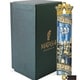 Matashi Hand Painted Blue Enamel Mezuzah with Jerusalem City Design with Gold Accents and High Quality Crystals - Thumbnail 0