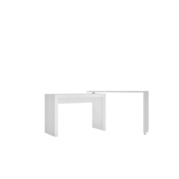 HomeRoots Furniture Innovative Calabria Nested Desk in White