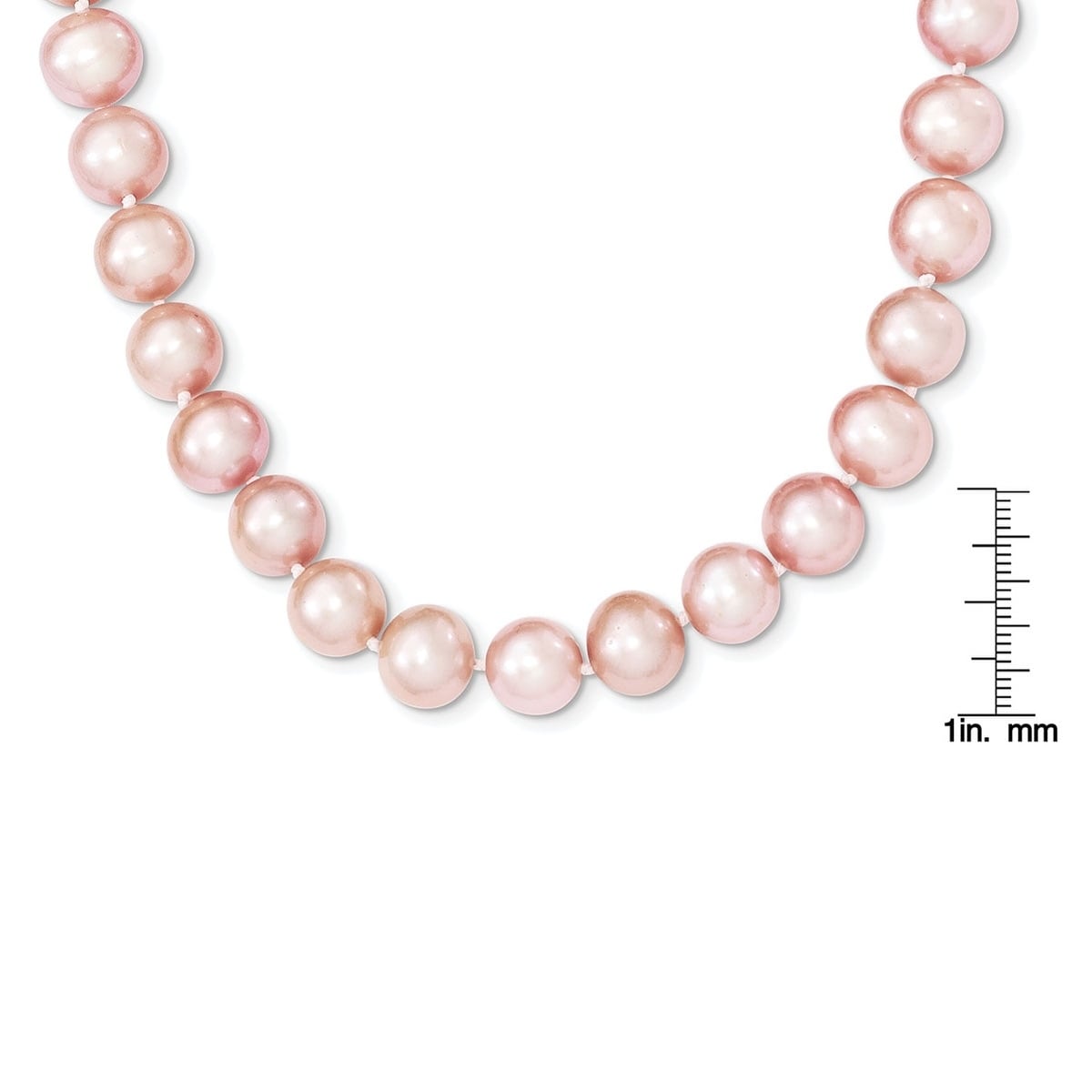 pink cultured pearl necklace