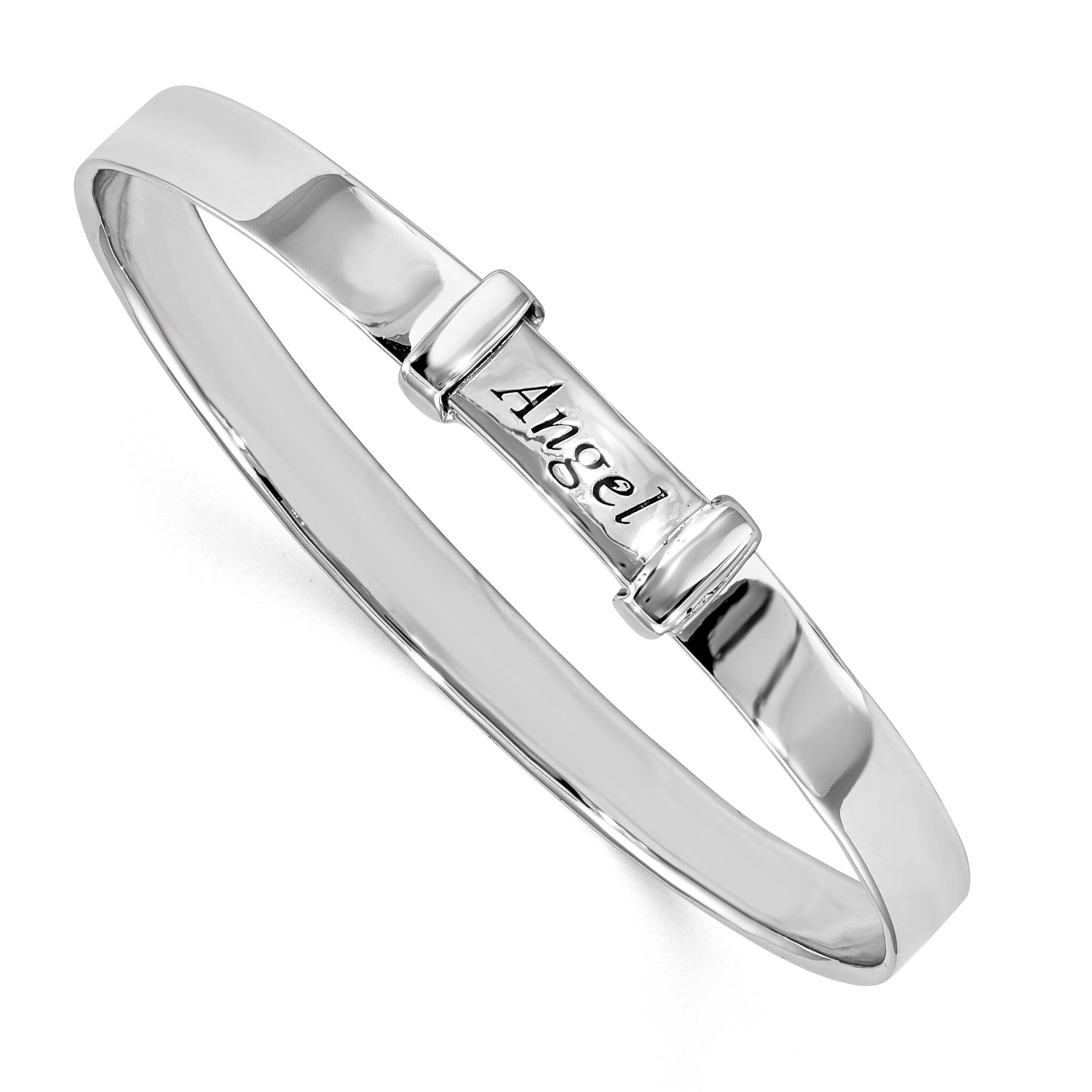 child's silver expanding bangle