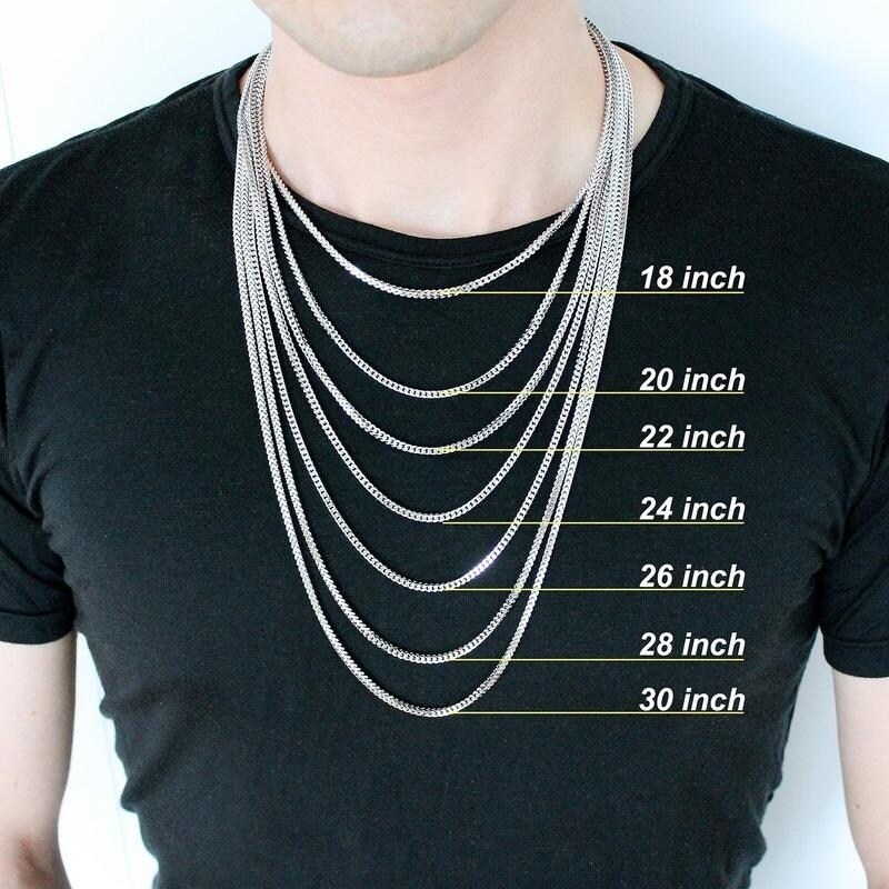 28 inch necklace on woman
