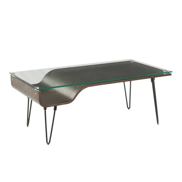 slide 1 of 13, Carbon Loft Ali Coffee Table with Glass Top and Wood Nook