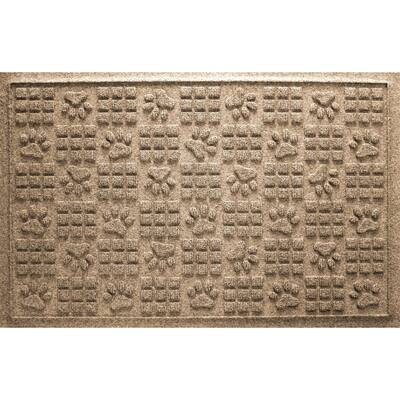 Aqua Shield Dog Paw Squares 2x3-foot PET Fiber Doormat