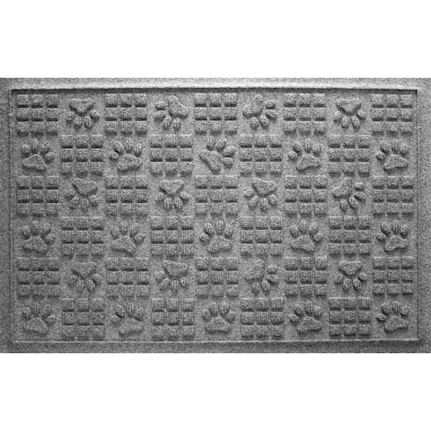 Aqua Shield Dog Paw Squares 2x3-foot PET Fiber Doormat