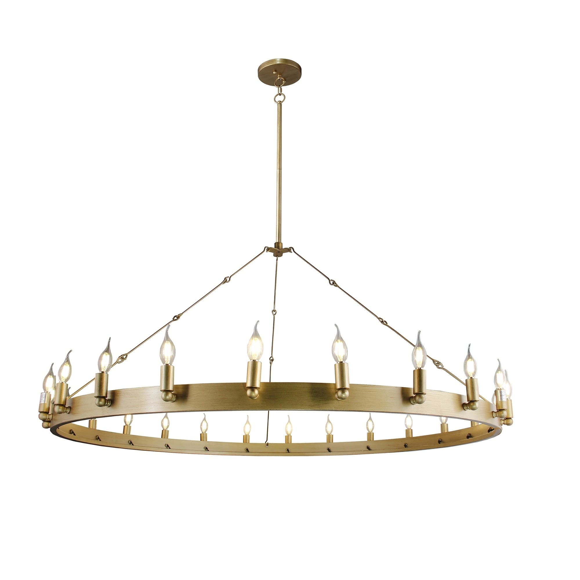 Verdun 24 Light Chandelier in Antique Gold finish - Chandeliers For Bedrooms by Overstock.com