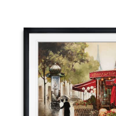 Paris In The Rain -Framed Giclee Print