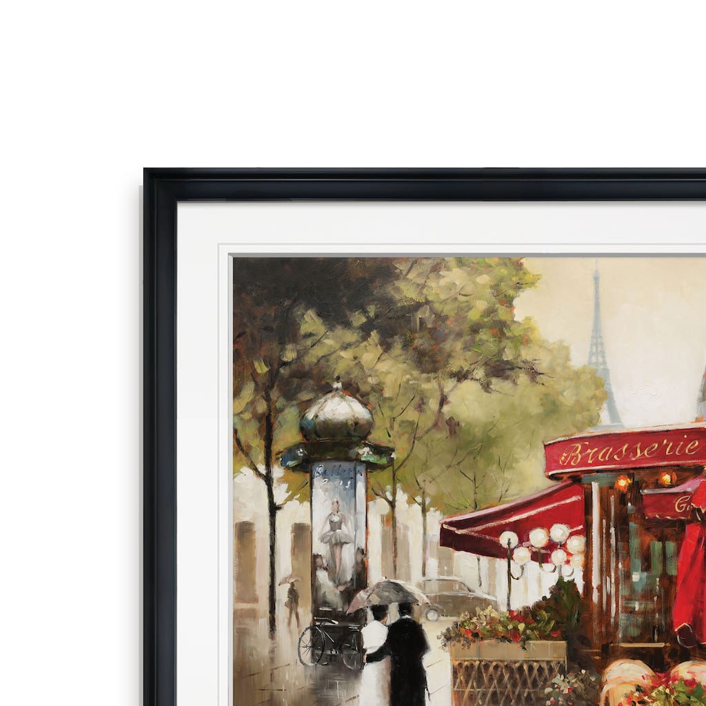 Paris In The Rain -Framed Giclee Print