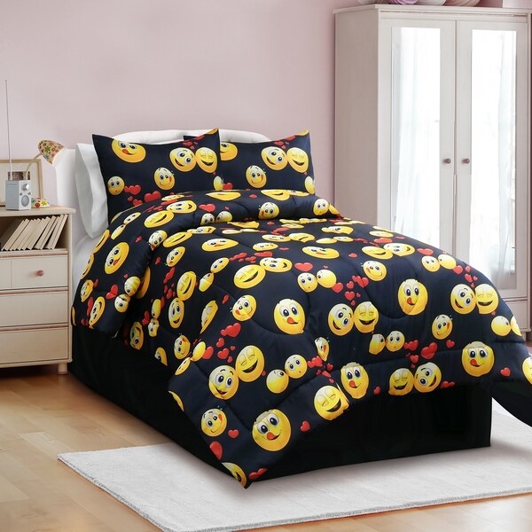 Veratex Emoji Madness 3 & 4 Piece Comforter Set