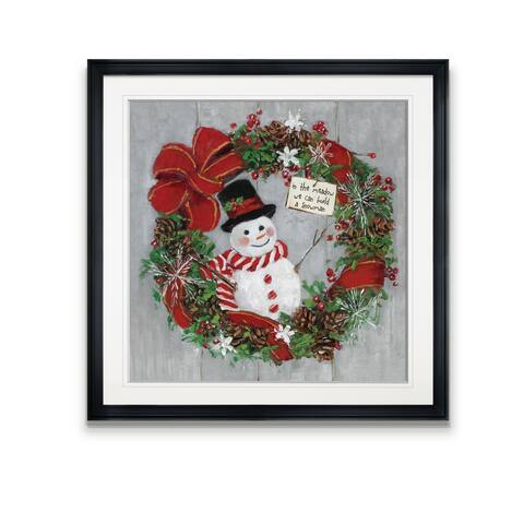 Mr. Snowman -Framed Giclee Print