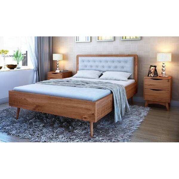Shop Rustic Modern 62 Tufted Bedford Queen Size Bed Frame