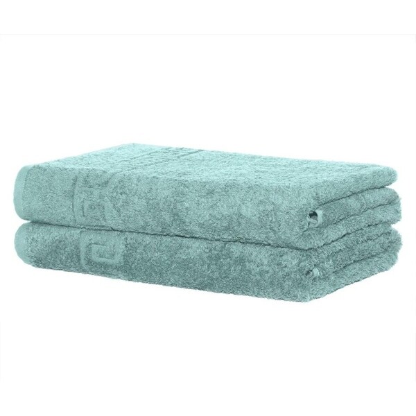 Solid Turquoise 2 piece 100% Cotton Hand Towel