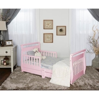 Dream On Me, Sleigh Toddler Bed w/ Storage Drawer