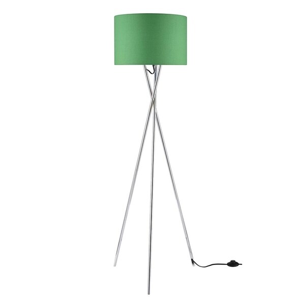 green tripod floor lamp
