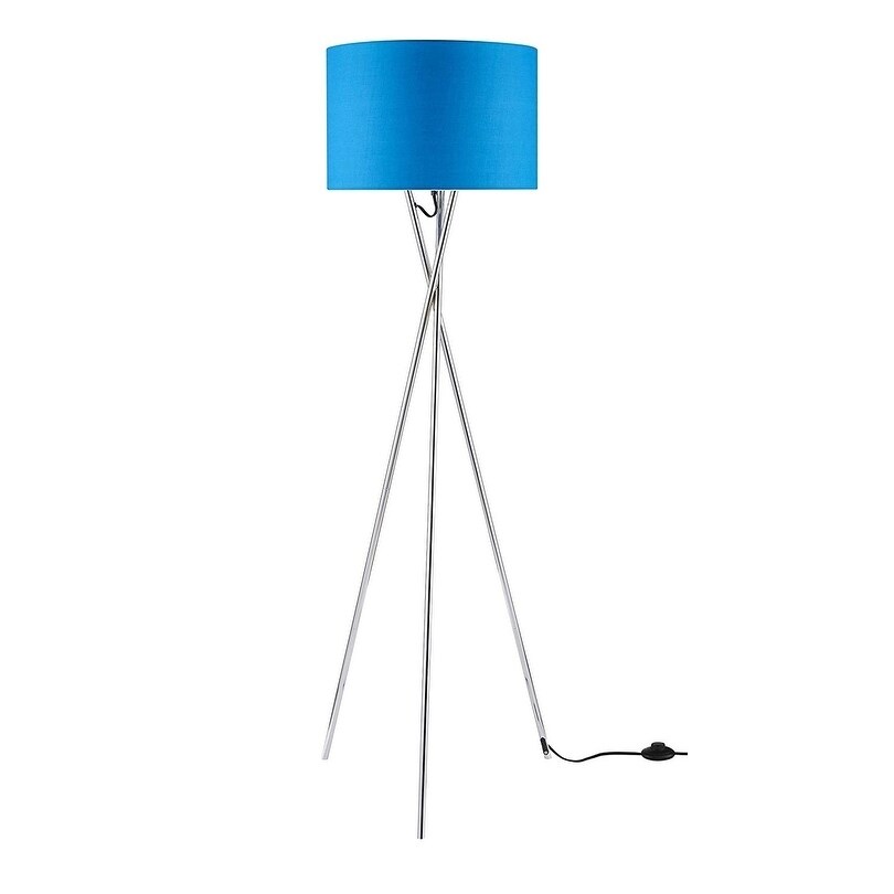 blue tripod floor lamp