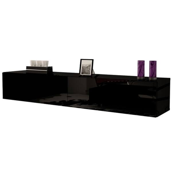 Shop Berno Modern High Gloss Wall Mounted Floating 71 Tv Stand