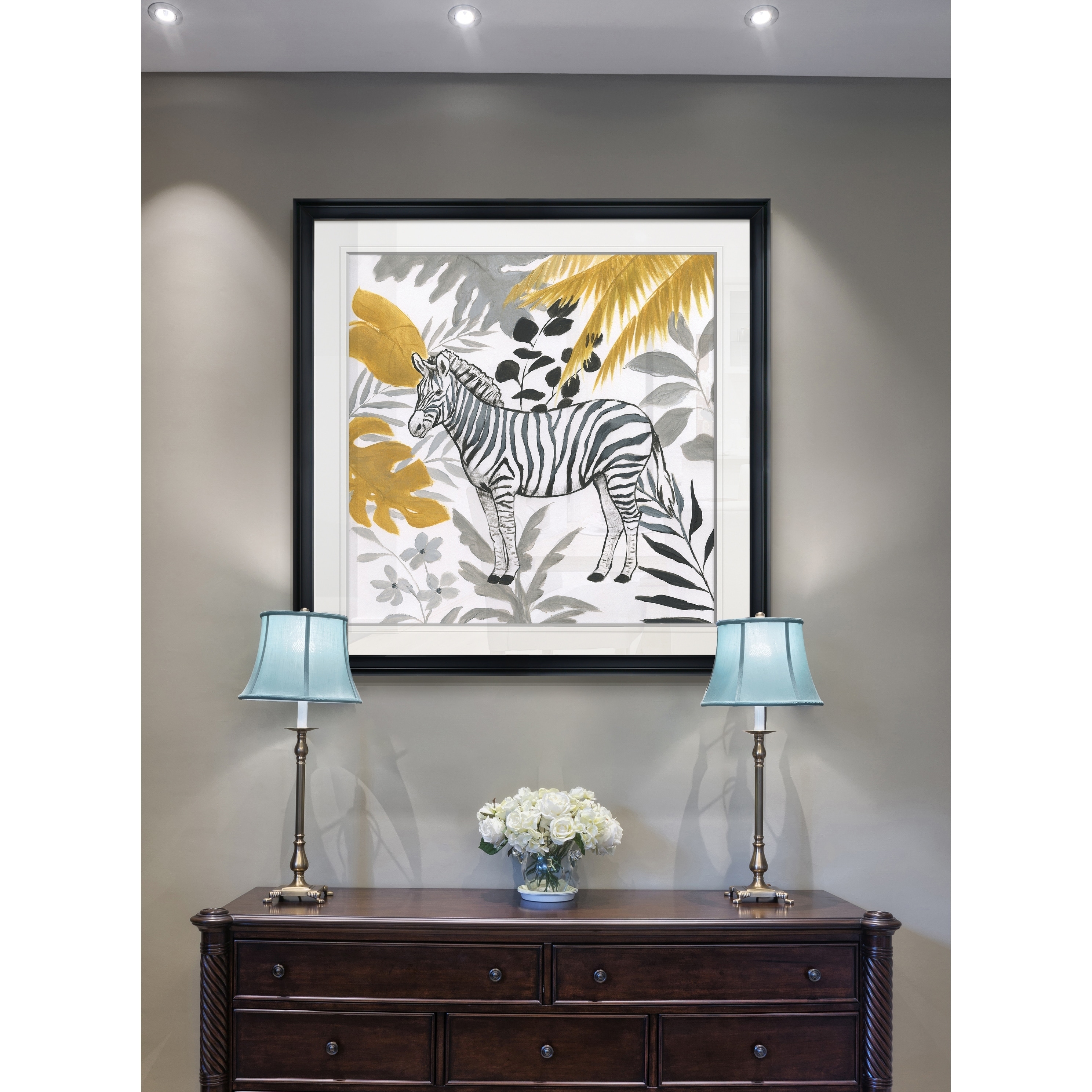 Shop Jungle Zebra Framed Giclee Print Free Shipping Today