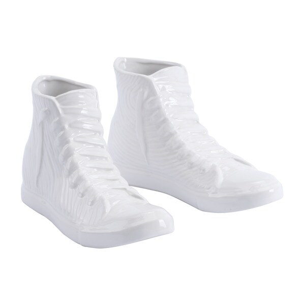 Shoe White Ceramic Figurine