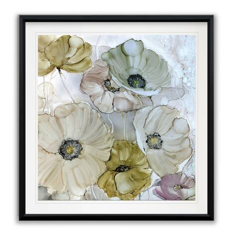 Iridescent Poppies -Framed Giclee Print