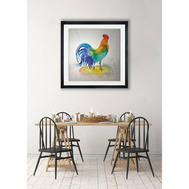 Blue Ice Iris -Framed Giclee Print