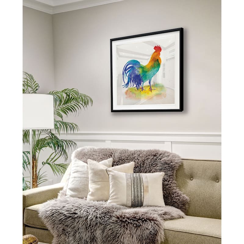 Blue Ice Iris -Framed Giclee Print