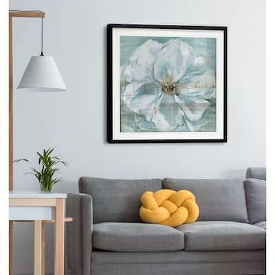 Blue Flower Wash I -Framed Giclee Print