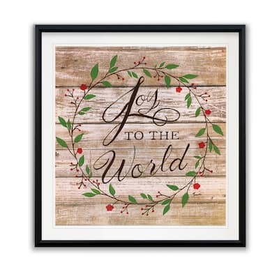 Joy To The World -Framed Giclee Print