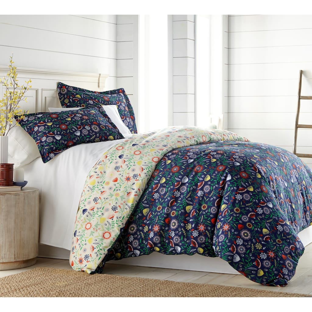Vilano Premium Ultra-Soft Boho Bloom Duvet Cover and Sham Set
