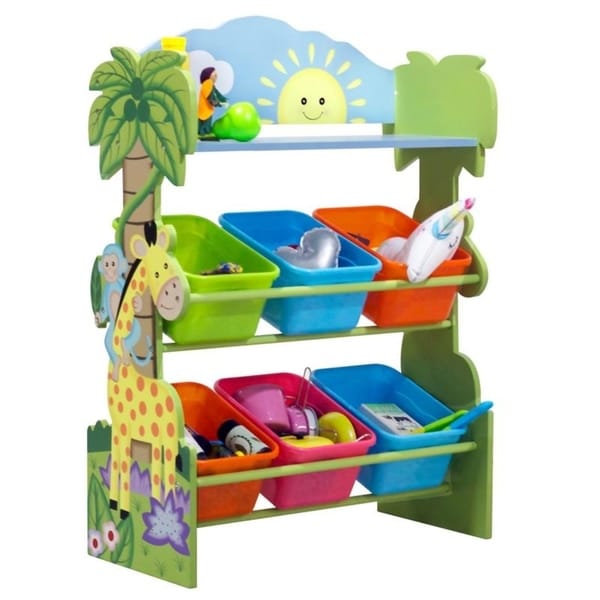 Fantasy Fields - Sunny Safari Toy Organizer with Storage Bins