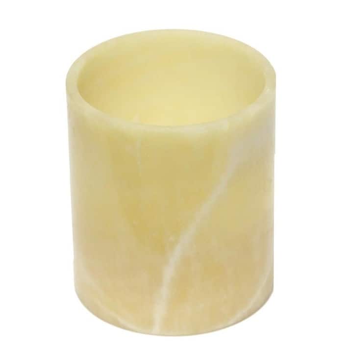 4.75 Inches Natural stone Battery Operated LED Candle