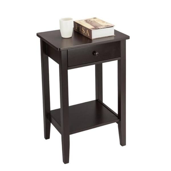 Shop Porch Den Clarkson 2 Tier Sofa Side End Table Nightstand W Drawer Overstock 24254340 Brown