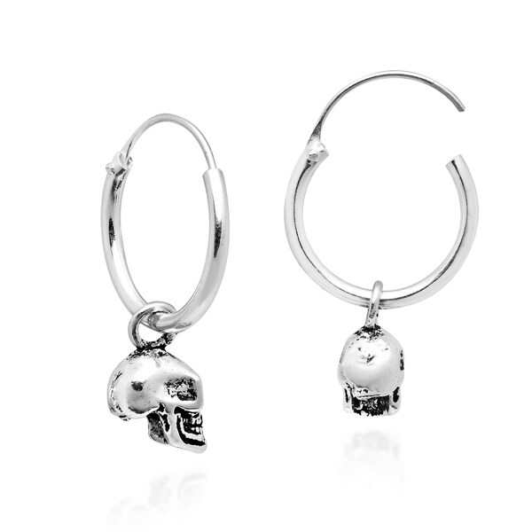 edgy silver earrings