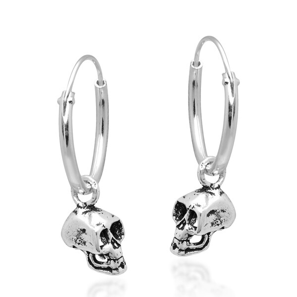 edgy silver earrings