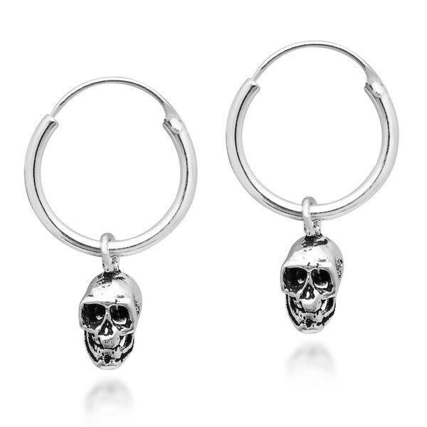 edgy silver earrings